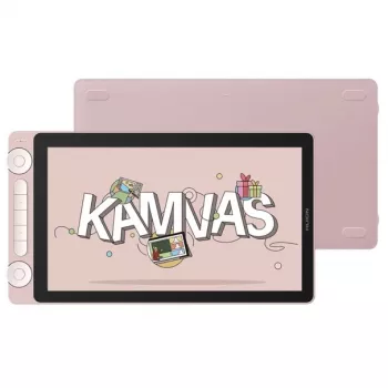 Huion Kamvas 13 Pink 13.3 colio Full HD IPS piešimo planšetė su belaidžiu rašikliu PW517