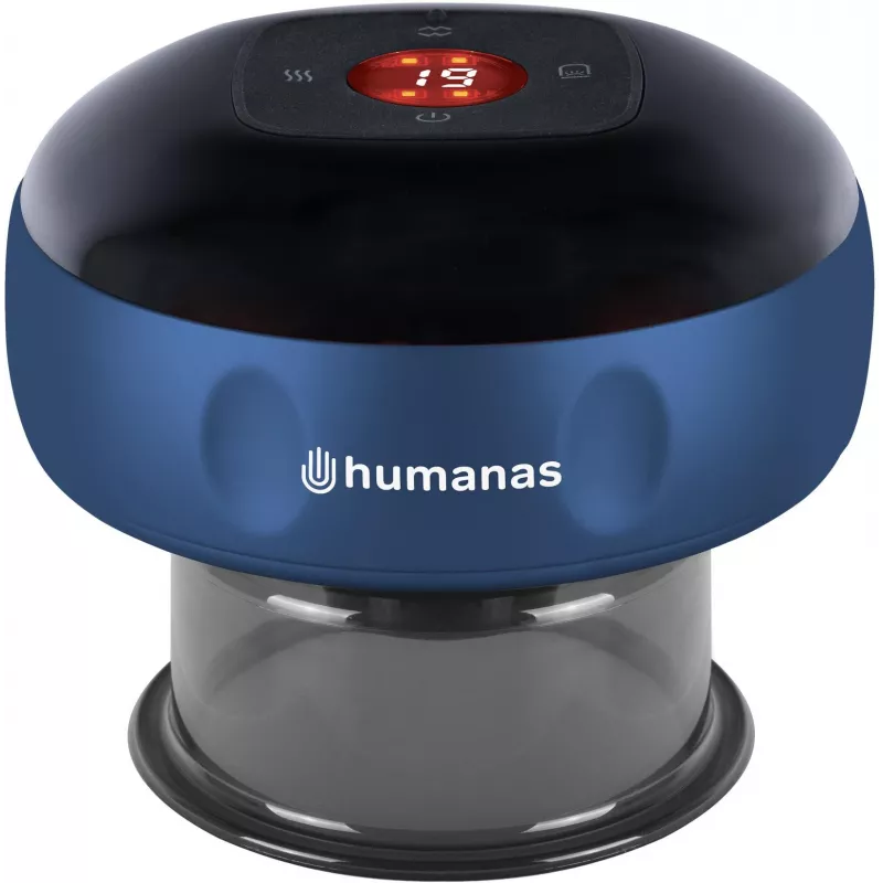 Humanas BB01 Silikoninis kaušinis masažuoklis mėlynas