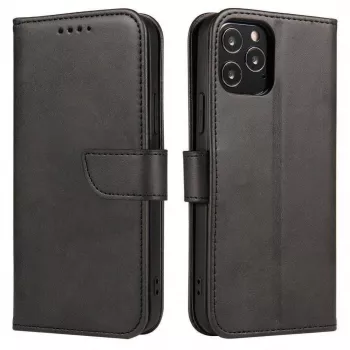 Hurtel Magnet Case Elegant Case Cover with Flap and Stand Function for OnePlus Nord N200 5G Black