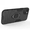 Hurtel Ring Armor Dėklas iPhone 14 Plus, Šarvuotas Dangtelis su Magnetiniu Laikikliu ir Žiedu, Juodas