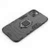 Hurtel Ring Armor Dėklas iPhone 14 Plus, Šarvuotas Dangtelis su Magnetiniu Laikikliu ir Žiedu, Juodas