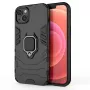 Hurtel Ring Armor Dėklas iPhone 14 Plus, Šarvuotas Dangtelis su Magnetiniu Laikikliu ir Žiedu, Juodas