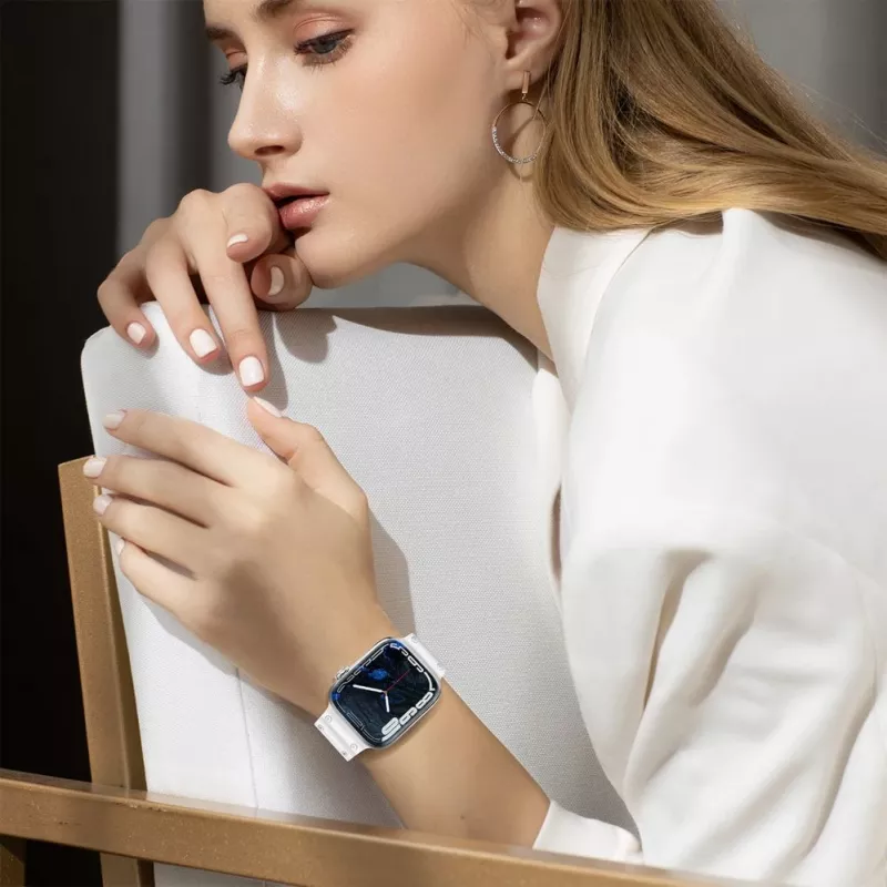 Hurtel Strap Triple Protection Apple Watch 42/44/45/49 mm apyrankė - permatoma