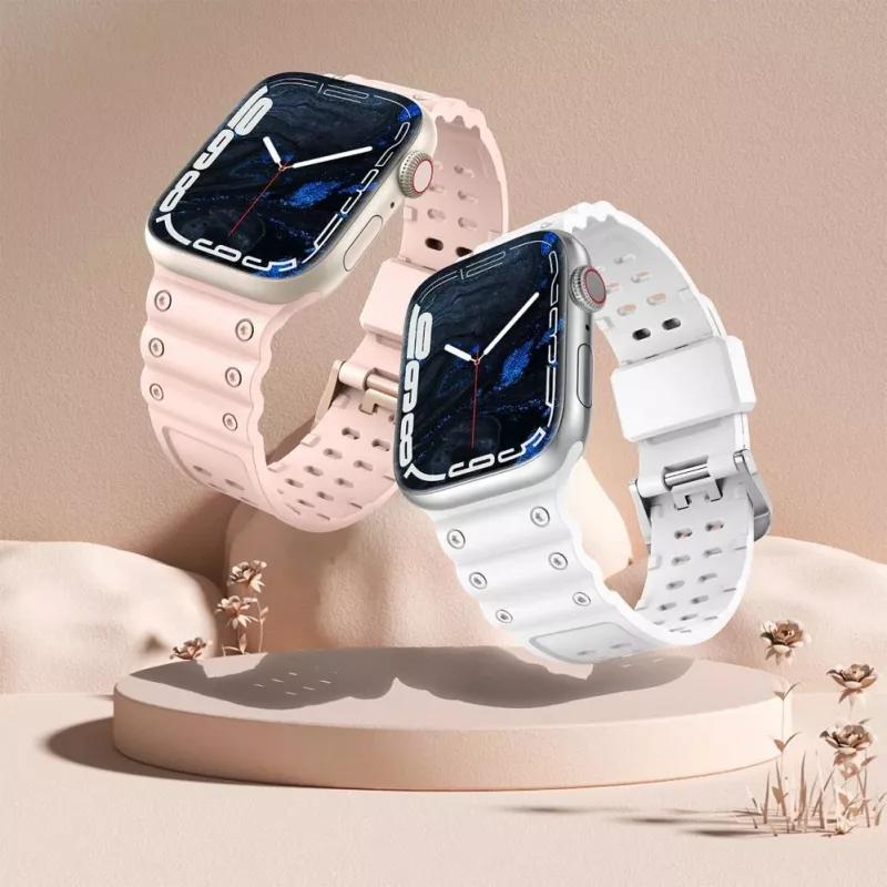 Hurtel Strap Triple Protection Apple Watch 42/44/45/49 mm apyrankė - permatoma