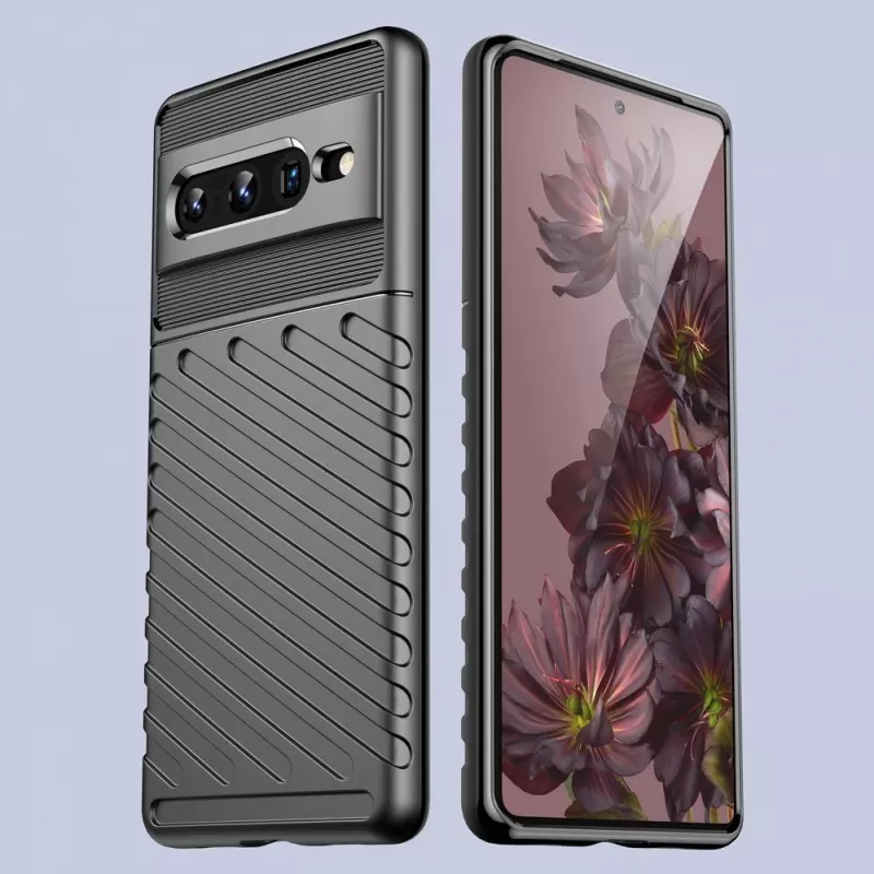 Hurtel Thunder Case Flexible Armored Cover for Google Pixel 7 Pro Black