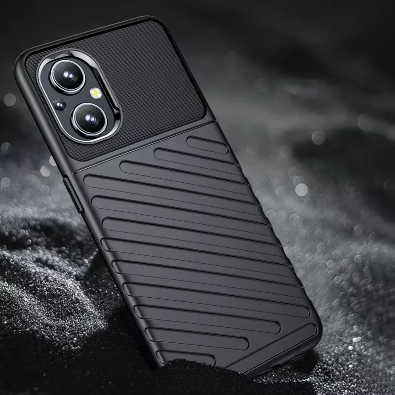 Hurtel Thunder Case Flexible Armored Cover for OnePlus Nord N20 5G Black