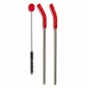 Hydro Flask Reusable Straw - Wide Mouth Straw Lid Kit su 2 šiaudeliais - Juoda