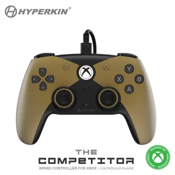 Hyperkin The Competitor laidinis valdiklis, skirtas Nintendo 64 – auksinis
