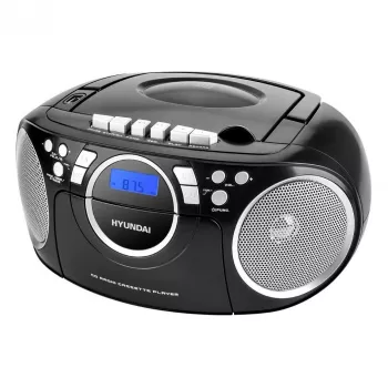 Hyundai TRC788AU3BBL nešiojamas CD/MP3 grotuvas su FM radiju, USB, Aux-in, mėlynas