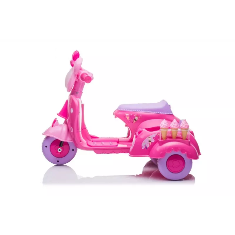 Ledų tematikos triračio paspirtukas Ice Cream Scooter Three-Wheeler JT5258 Pink