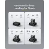Icy Box Club Case 2925 4 vietų prijungimo stotelė – 2x M.2 NVMe ir 2x 2.5/3.5 SATA HDD/SSD, USB 3.2 Gen 2 (10 Gbps)
