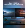 ICY BOX Heart Dock 2255 11-in-1 dokų stotelė, DisplayLink DL-6950, 2x HDMI/DP 4K@60Hz, 96W Power Delivery, Gigabit LAN, USB-C/A 10Gbps