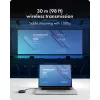 Icy Box IB-WL101 belaidis HDMI siųstuvo-imtuvo rinkinys – USB-C į HDMI, Full HD 1080p, 30 m veikimo nuotolis, juodos spalvos