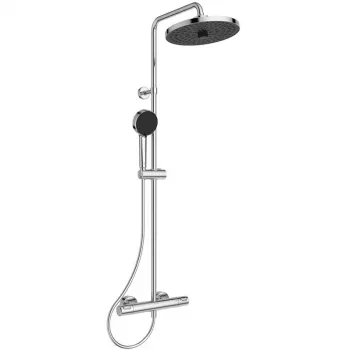 Ideal Standard Ceratherm T25+ termostatinis dušo komplektas su 260mm lietaus dušu ir 100mm rankiniu dušu, chromuotas