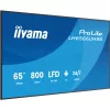 IIYAMA LH6566UHSB-B1AG 65 colių 4K UHD skaitmeninių ženklų ekranas su Android 11, 500 cd/m², 2x HDMI, USB-C, DP, WiFi, 18/7