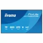 IIYAMA LH7566UHSB-B1AG 75 colių 4K UHD skaitmeninių iškabų ekranas su Android 11, 24/7 darbui
