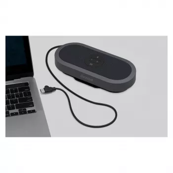 IIYAMA WP-MEET03M belaidis pristatymo siųstuvas su 8 mikrofonų masyvu, 4K UHD, USB-C, juodos spalvos