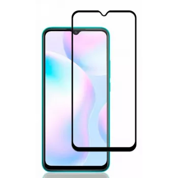 iLike 2.5D Black Frame Full Glue Tempered Glass Screen Protector, skirta Xiaomi Redmi 9A