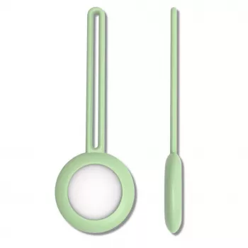 iLike AirTag Silicone Keychain Loop Case Green