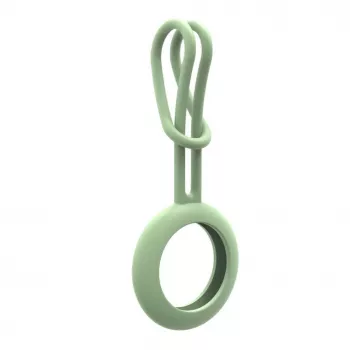 iLike AirTag Silicone Keychain Loop Case Green