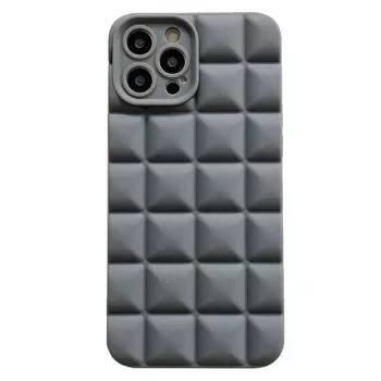 iLike Apple 3D Cube dėklas, skirtas iPhone 14 6,1 colio - juodas