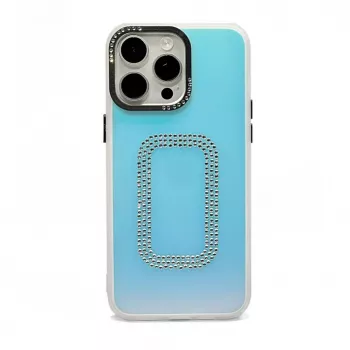 iLike Apple iPhone 15 Laser Shell Square Back Cover Transparent