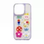 iLike Apple iPhone 15 Pro Epoxy Cartoon Cover Purple
