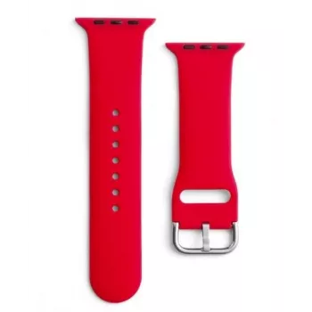 iLike APS Silicone Watch Band for Apple Watch Ultra / Series 8/7/6/5/4/3/2/SE (49/45/44/42mm) - Raudona