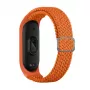 iLike Braided Fabric Strap, skirta Xiaomi Mi Band 3/4/5/6 - Oranžinė
