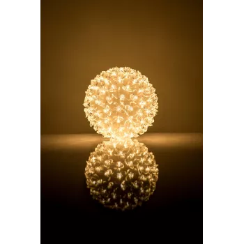 iLike Bumba Flower Ball RS-209 100 LED šiltos baltos šviesos dekoratyvinis apšvietimas, D-14cm