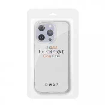 iLike skaidrus dėklas, skirtas iPhone 17 Pro / 18 Pro (žema kameros briauna) 2 mm permatomas