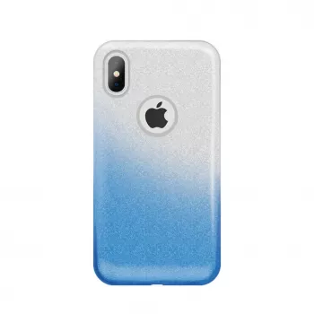 iLike Huawei Y5 2018 / Honor 7S Gradient Glitter 3-in-1 Case Blue