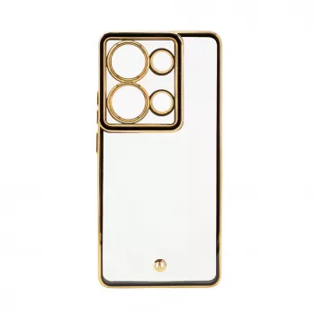 iLike Hybrid dėklas, skirtas Xiaomi Redmi Note 13 Pro 5G – permatomas juodas su kameros apsauga