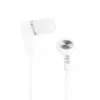 iLike IEA01WH Wired In-Ear Earphones with Microphone and In-Line Controls, 3,5mm Jack, White