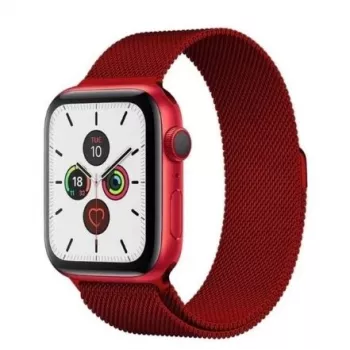 iLike Magnetic Strap Watch 7 45mm Magnetic Wristband Bracelet Bangle Red