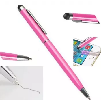 iLike PN1 Universal 2-in-1 Capacitive Touch Stylus with Ballpoint Pen for Smartphone and Tablet PC - Pink