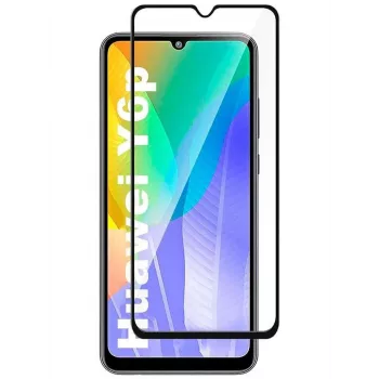 iLike Samsung A22 (Huawei Y6p) 2.5D Black Frame Full Glue Screen Protector