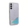 iLike Samsung Galaxy A14 5G Silicone Case Water Glitter Blue