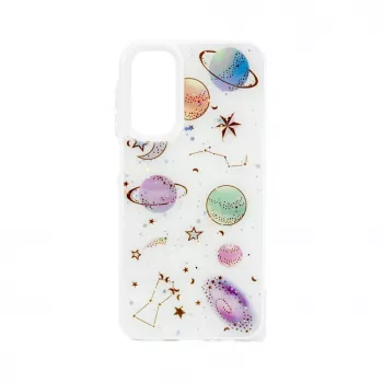 iLike Samsung Galaxy A15 Epoxy Cartoon Cover White