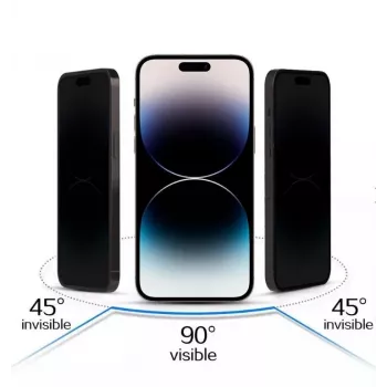 iLike Samsung Galaxy A17 5G Grūdinto stiklo privatumo apsauginė plėvelė juoda