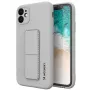 iLike Samsung Galaxy A22 5G Kickstand Case Silicone Stand Cover Grey