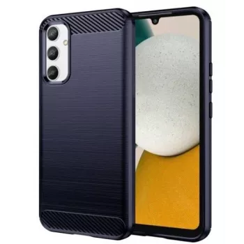 iLike Samsung Galaxy A34 5G lankstus silikoninis anglies pluošto dangtelis mėlynas