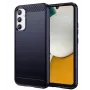 iLike Samsung Galaxy A34 5G lankstus silikoninis anglies pluošto dangtelis mėlynas