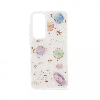 iLike Samsung Galaxy A35 Epoxy Cartoon Cover White