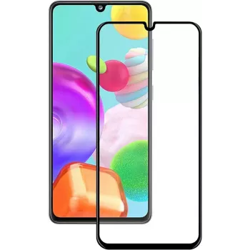 iLike Samsung Galaxy A41 2.5D Black Frame Full Glue Tempered Glass Screen Protector