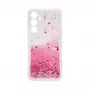 iLike Samsung Galaxy A55 Silicone Case Water Glitter Pink