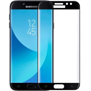 iLike Samsung Galaxy J7 (2017) J730 5D grūdinto stiklo ekrano apsauga, juoda, 9H kietumas, pilnas dengimas