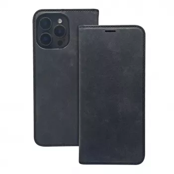 iLike Samsung Galaxy S25 Smart Suede Book Case Black