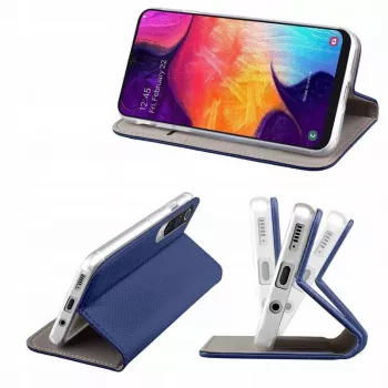 iLike Samsung Galaxy Xcover 5 knygos tipo dėklas V1 tamsiai mėlynas