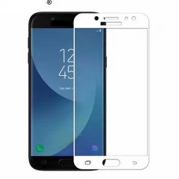 iLike Samsung J7 2017 J730 5D grūdinto stiklo ekrano apsauga balta
